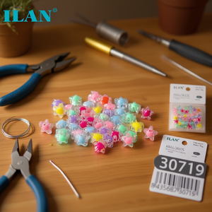 ลูกปัดรูปดาว Ilan Abalorios ขนาด 12 มม. หลากสี สำหรับทำเครื่องประดับ - Product Image 2