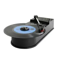 LP 비닐 턴테이블 축음기 레코드 오디오 플레이어 USB 휴대용 MP3/WAV/CD 변환기