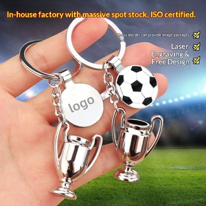 Porte-clés 2026 USA Canada Mexique, design trophée de football et ballon de soccer, style athlétique, cadeau pour supporter - Product Image 2