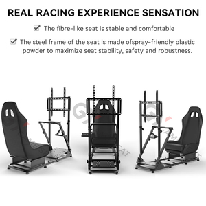 Cockpit de Simulation de Course GY084 Réglable OEM ODM, Siège de Jeu de Course pour <span class=keywords><strong>PC</strong></span>, Playstation 2 3, Wii, Logitech G25, G27, G920, G29 - Product Image 5