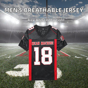 Camisetas de Fútbol Transpirables para Hombre, Impresas en 3D, de Poliéster de 180g, Camisetas Negras de Adam Sandler, Mean Machine, Longest Yard, Paul Crewe - Product Image 2