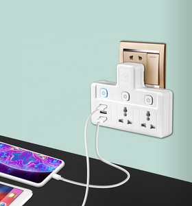 Ổ Cắm Nối Dài Nguồn 3 Chiều Với 3 Đầu Ra Bộ Chuyển Đổi Phích Cắm Đa Năng Với Phích Cắm 3 Chân UK/UAE Cho Gia Đình, Văn Phòng - Product Image 6