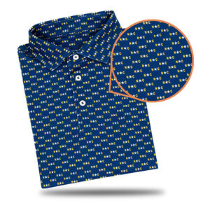 Logo personnalisé Fabricant de vêtements d'athlétisme de luxe pour hommes Polo en polyester 5 élasthanne 95 Vêtements de golf pour hommes - Product Image 5