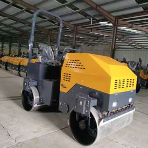Double Drum Walk Behind Asphalt Road Mini Vibratory Roller with EPA Engine 70Hz <b>Vibration</b> Pump & Motor - Product Image 3