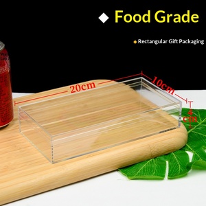 Boîte de rangement pour biscuits en plastique PS rigide transparent, formes variées, avec couvercle, pour collations, bonbons, pâtisseries, desserts, présentation et emballage. - Product Image 6