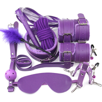 Nouvel ensemble de bondage en cuir 10 pièces sous lit, 4 couleurs, kit de contrainte, ceinture de jeu pour adultes, peluche pour jouet sexuel pour femmes et hommes