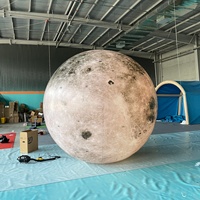 Ballons publicitaires gonflables : planètes de la Système solaire (Terre, Lune, Mars, Soleil, Jupiter, Vénus, Saturne, Uranus, Neptune) avec LED