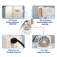 Souffleur de moteur gonflable électrique à courant alternatif, silencieux, en PP ignifuge, haute efficacité, design mini centrifuge pour château gonflable