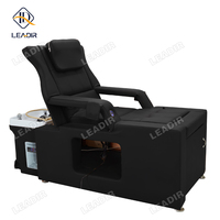 Salon de beauté ascenseur arrière Massage des pieds chaise de lavage des cheveux tête de pédicure Spa Table shampooing lit