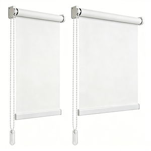 Stores enrouleurs occultants électriques 100 % avec télécommande, design uni, taille personnalisée, isolants thermiques pour la maison et le bureau - Product Image 1