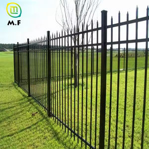 Clôture en acier galvanisé soudé MaiFa, revêtement en poudre noire, hauteur 6 pieds, taille personnalisable, respectueuse de l'environnement, pour extérieur - Product Image 5