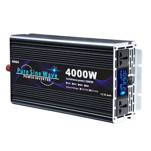 Generadores de inversor HOULI 4000 W 24V inversor de corriente CC 12V a CA 220V portátil 2000W 4000 vatios inversor de onda sinusoidal pura