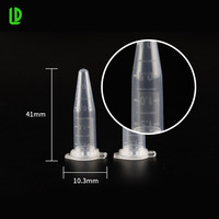 Tube centrifuge en plastique de 1,5 ml, consommables de laboratoire, polypropylène, tube micro-centrifugeuse de 1,5 ml avec échelle graduée en pourcentage