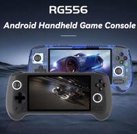 ANBERNIC Nouvelle console de jeu portable Android RG556 Console de jeux rétro Lecteur de jeux Oled Écran 5,5 pouces Jouer à PS2 PSP 3DS