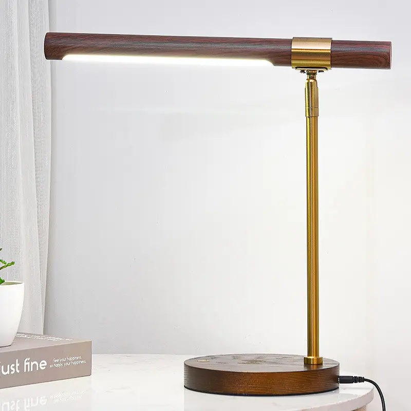 nordic simple modern indoor home hotel bedroom bedside study sofa corner wireless charging rotating reading table lamp