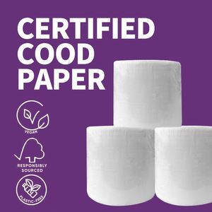 <span class=keywords><strong>Papier</strong></span> hygiénique en pulpe vierge commerciale 1600 serviettes par rouleau paquet de taille Jumbo doux pour les lieux publics - Product Image 2