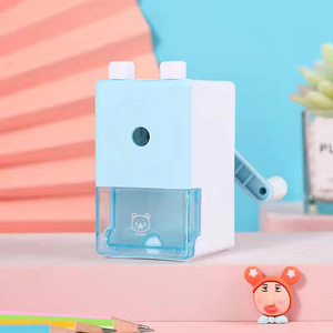 Taille-crayon mécanique automatique à manivelle, design créatif et attrayant, pour le dessin, fournitures scolaires, prix, vente en gros - Product Image 3