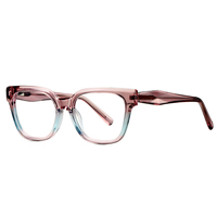 Monture de lunettes optiques carrées souples en acétate Partagas avec charnière à ressort anti-lumière bleue pour femmes – Vente en gros