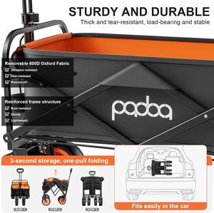 Prix de gros Chariot électrique pliable Chariot de plage électrique pour jardin extérieur Chariot de camping pliant pour la pêche - Product Image 4
