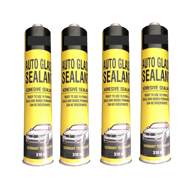 One Component Auto Bus Car Side Windscreen Glass Bonding PU Urethane Polyurethane Adhesive Black Spray Sealant