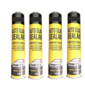 Sellador de espray negro para parabrisas lateral de coche, adhesivo de poliuretano PU, un componente