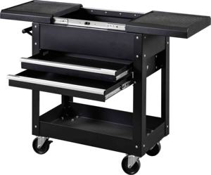 Chariot à outils multifonctionnel pour <span class=keywords><strong>garage</strong></span> |   Conception à 2 tiroirs avec établi en acier amovible |   Fabrication OEM/ODM personnalisable pour la réparation automobile - Product Image 2