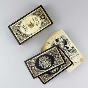 Bộ bài Tarot giấy nghệ thuật 350gsm tùy chỉnh, bề mặt vải lanh, lõi giấy đen Đức, chất lượng chuyên nghiệp, logo nhà sản xuất - Product Image 3