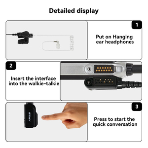 Oreillette avec tube acoustique PD685 pour talkie-walkie, écouteur PTT pour radio bidirectionnelle, écouteur de sécurité pour Hytera PD602i X1P - Product Image 4