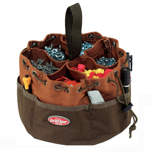 Canvas <b>tool</b> <b>bag</b>, compartmentalized hardware <b>tool</b> <b>bag</b>, portable drawstring construction and electrical <b>bag</b>, screw and parts <b>bag</b> - Product Image 1