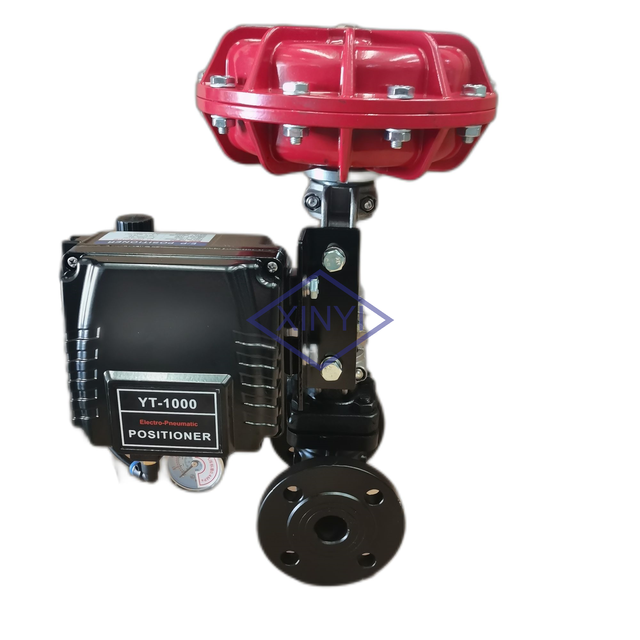 XYSP20 Diaphragm Pneumatic Control Wcb Body With SMC Positioner Proportional STEAM Flow Control Valve
