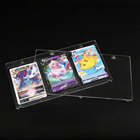 Support d'affichage magnétique transparent en acrylique multi-emplacements résistant aux UV pour cartes de jeu et collection de cartes à échanger