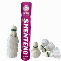 Volants de badminton NO 9 Série Plumes de Canard - Idéaux pour l'entraînement et la compétition, trajectoire stable, pour sports en salle