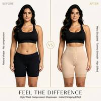 Shorty gainant taille haute à effet ventre plat et rehausseur de fesses BBL