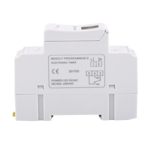 Temporizador Digital LCD Programable de 220V 110V 24V 12V AHC15A TE-4163, Relé de Tiempo de 16A con Certificación CE, Semanal, de Plástico - Product Image 3