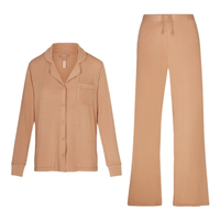 Pyjama Femme d'Intérieur en Coton Biologique Premium Respirant et Bambou Certifié GOTS
