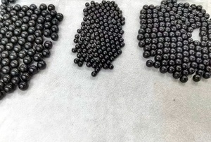 Natural Gemstone Blue Chalcedony Half Drilled 6mm 8mm 10mm Loose Stone <strong>Beads</strong> <strong>Black</strong> Jet Earrings Jewelry Making - Product Image 6