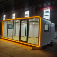 Maison préfabriquée en conteneur, villa, appartement, salon contemporain, design moderne Sinoy, imperméable, capsule Apple Pod