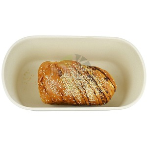 Boîte à pain en bambou avec planche à découper et trancheuse pour le stockage du pain, conteneur alimentaire à 1 niveau - Product Image 2