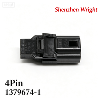 Connecteur de câblage mâle 4P TE 1379674-1 12V pour faisceau automobile, accessoires de véhicule, bornes PBT noires