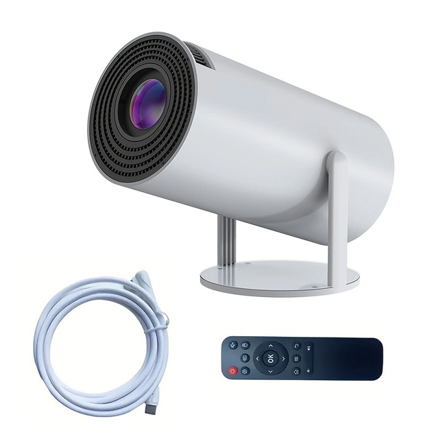 Auto Focus Smart Portable Projector 4K Full 1080p With Android, WiFi 6 and Bluetooth 5.0, Office or Home Movie Projectors