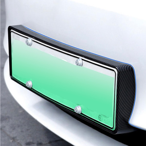 Accessoires populaires adaptés pour TESLA modèle Y support de support de <span class=keywords><strong>plaque</strong></span> d'immatriculation de pare-chocs arrière carte d'immatriculation arrière - Product Image 4