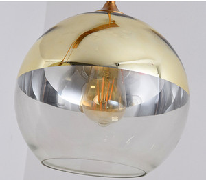 Decoración interior soplado a mano de cristal led luz colgante - Product Image 6