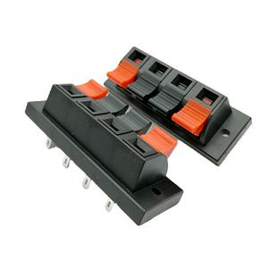 Terminal de audio tipo banana de 4 posiciones WP4-10, poste de terminal de resorte con pin de cobre 4P, abrazadera de cable para prueba de envejecimiento, poste de terminal de resorte - Product Image 2