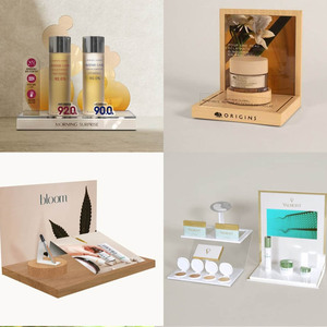 Présentoir de brillant à lèvres et de produit de soin de la peau pour étagère de maquillage de support de cosmétiques conception personnalisée de supermarché de magasin de détail du Vietnam - Product Image 4