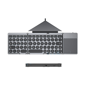 Có thể gập lại Bàn phím không dây với chủ sạc Pocket gấp bàn phím cho Android Windows IOS máy tính bảng máy tính xách tay với touchpad - Product Image 2