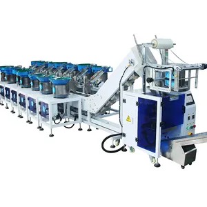 Bagging Machine 14 Vibrating Bowl Plastic Film Screw Parts Nut Counting Packing Machine