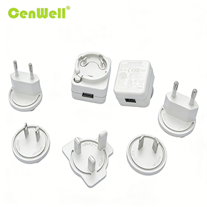 محول طاقة عالمي للسفر بمنفذ USB معتمد من ETL وFCC وCE، 5 فولت 9 فولت 12 فولت 24 فولت 36 فولت، 0.5 أمبير 1 أمبير 1.5 أمبير 2 أمبير، 6 واط 10 واط 12 واط، محول حائط بقابس أمريكي وبريطاني وأوروبي وأسترالي وكوري - Product Image 3