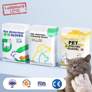 Lenços Umedecidos Descartáveis em Luva para Limpeza <span class=keywords><strong>Pet</strong></span> com Marca Própria e Logotipo Personalizado, Biodegradáveis para Cães e Gatos - Product Image 1