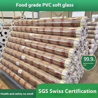 Mantel de PVC Tejido de Estilo Moderno, Transparente, Tipo Cristal, Alfombra de Piso de Vidrio Suave, Resistente al Aceite, para Uso Doméstico y Comercial, Inodoro