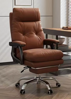 Chaise de bureau gaming ergonomique moderne, pivotante électrique, réglable hydrauliquement, design haut, pour usage domestique et visiteurs